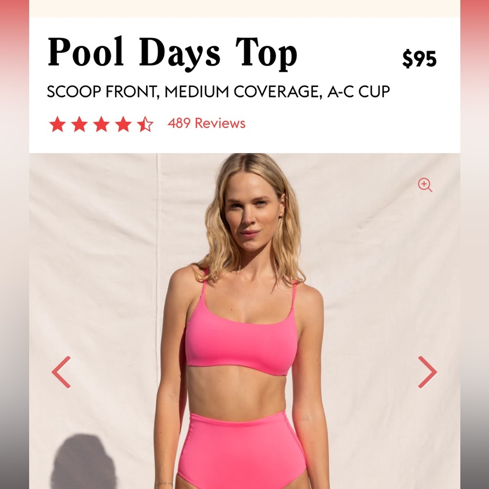 NWT Left on Friday pool day Top 💕🏝️☀️